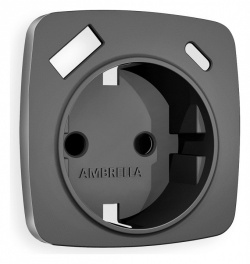Накладка для розетки с заземлением и со шторками и 2хUSB type A и C Ambrella Volt OMEGA OP6600 в интернет-магазине "Галерея света"