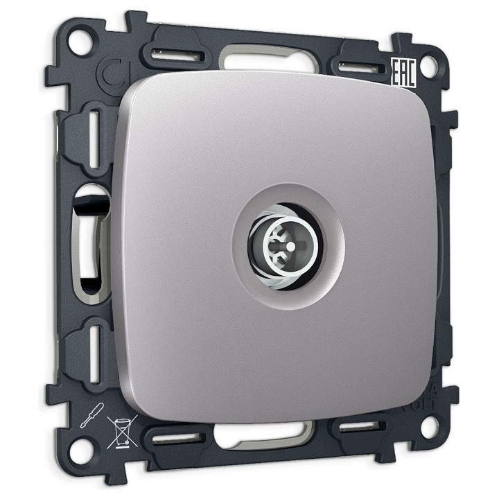 ТВ-розетка оконечная без рамки Ambrella Volt OMEGA MO513005 в интернет-магазине "Галерея света"