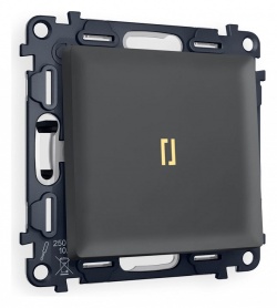 Выключатель одноклавишный с подсветкой без рамки Ambrella Volt ALFA MA902010 в интернет-магазине "Галерея света"