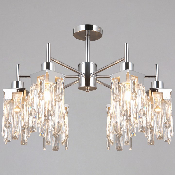 Люстра на штанге ILLUMICO  IL3601-6CSQ-26 CR DS в интернет-магазине "Галерея света"