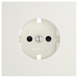 Накладка для розетки с заземлением и со шторками Voltum S70 VLS000713 в интернет-магазине "Галерея света"