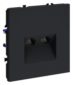 Розетка двойная Ethernet RJ-45 без рамки Voltum S70 VLS060207 в интернет-магазине "Галерея света"