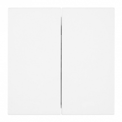 Выключатель двухклавишный без рамки Stekker Мия 50429 в интернет-магазине "Галерея света"