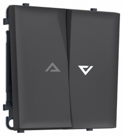 Выключатель самовозвратный двухклавишный с подсветкой, без рамки Ambrella Volt MS MS904455 в интернет-магазине "Галерея света"