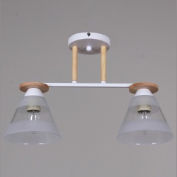 Светильник на штанге 01630-0.3-02 WH+WOOD в интернет-магазине "Галерея света"