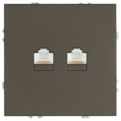 Розетка двойная Ethernet RJ-45 без рамки Stekker Эмили 49926 в интернет-магазине "Галерея света"