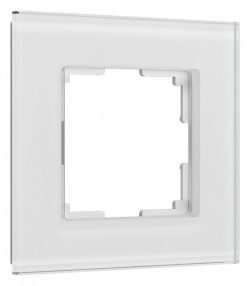 Рамка на 1 пост Werkel Senso (белый, стекло soft-touch) W0013101 в интернет-магазине "Галерея света"