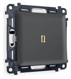 Выключатель проходной одноклавишный с подсветкой Ambrella Volt ALFA MA902030 в интернет-магазине "Галерея света"