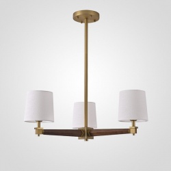 Люстра на штанге Imperiumloft Jorgenson White/Dark wood STAVRA01 в интернет-магазине "Галерея света"