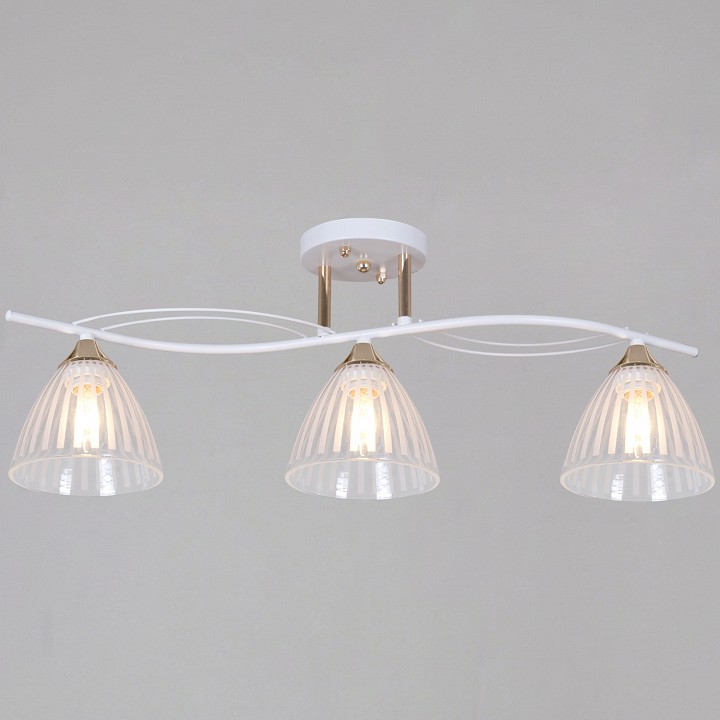 Люстра на штанге  73460-0.3-03 WH+FG в интернет-магазине "Галерея света"