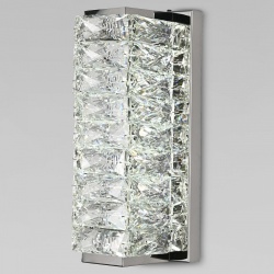 Накладной светильник Eurosvet Blitz 40259 LED хром/ прозрачный хрусталь Strotskis в интернет-магазине "Галерея света"