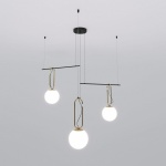 Подвесная люстра Eurosvet Riche 70143/3 черный в интернет-магазине "Галерея света"