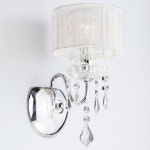 Бра Eurosvet Allata 2045/1 хром/белый в интернет-магазине "Галерея света"