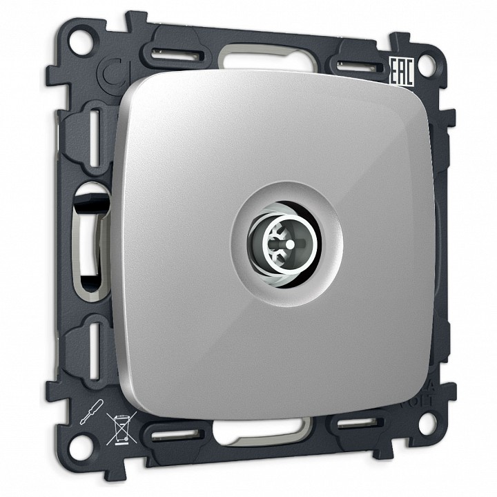 ТВ-розетка оконечная без рамки Ambrella Volt OMEGA MO413005 в интернет-магазине "Галерея света"