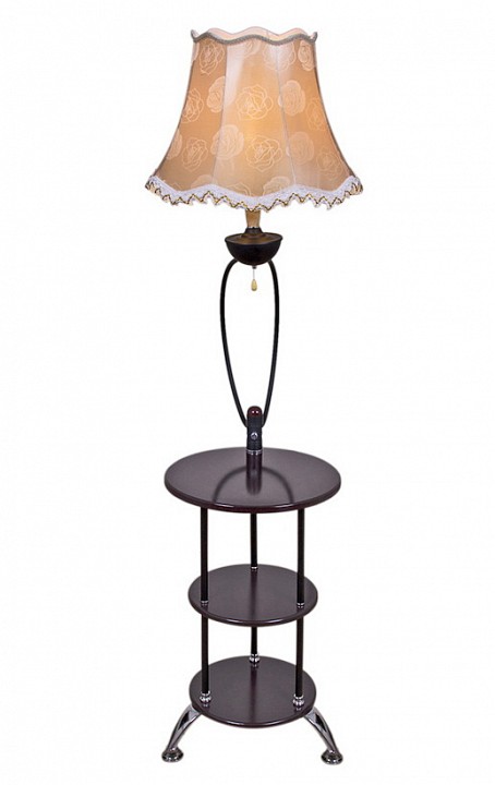 Стол журнальный с торшером 01754-2.6-01 BK в интернет-магазине "Галерея света"