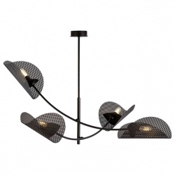 Люстра на штанге Imex MD.8378 MD.8378-4-P-BK в интернет-магазине "Галерея света"