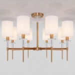 Люстра на штанге Eurosvet Brielle 60132/8 латунь в интернет-магазине "Галерея света"