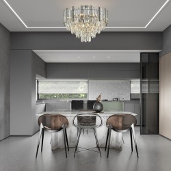 Люстра на штанге Arte Milano Sorrento-4409 374409/9/60/570 CR в интернет-магазине "Галерея света"