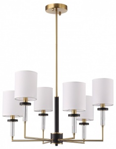 Люстра на штанге ST-Luce BLACK+BRASS SL1404.303.06 в интернет-магазине "Галерея света"
