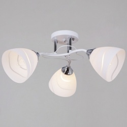 Люстра на штанге  89360-0.3-03 WH+CR в интернет-магазине "Галерея света"