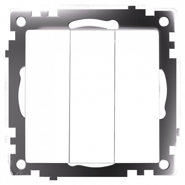 Выключатель трехклавишный без рамки Stekker Катрин 49171 в интернет-магазине "Галерея света"