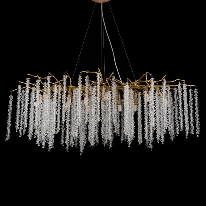 Подвесная люстра iLamp Savage 8813-L1200 GD в интернет-магазине "Галерея света"