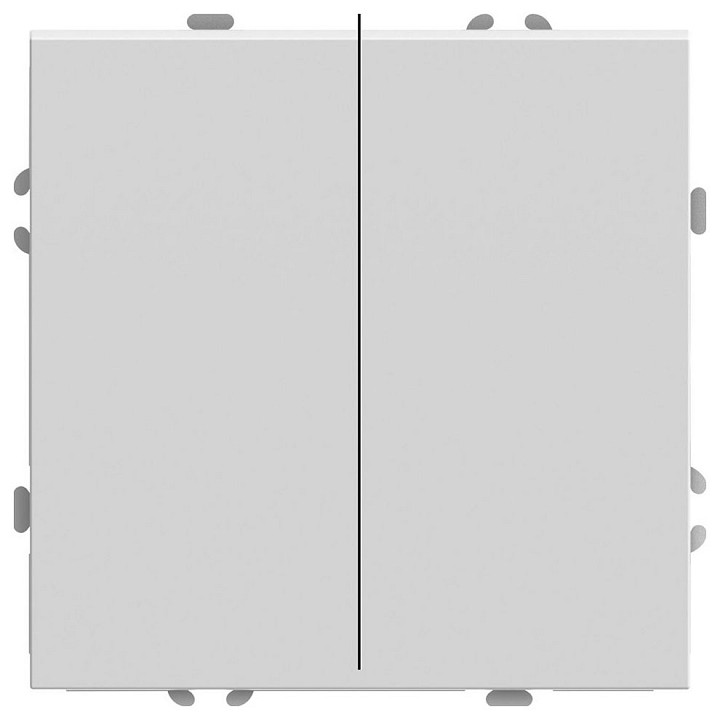 Переключатель двухклавишный без рамки Stekker Эмили 49869 в интернет-магазине "Галерея света"