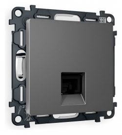 Розетка Ethernet RJ-45 и со шторками, без рамки Ambrella Volt ALFA MA662010 в интернет-магазине "Галерея света"