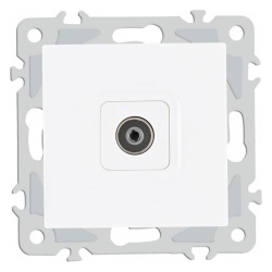 ТВ-розетка без рамки Arte Milano am-206 206.43-1.white в интернет-магазине "Галерея света"