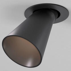 Встраиваемый светильник Elektrostandard Bell 25097/LED 8W 3000K черный в интернет-магазине "Галерея света"