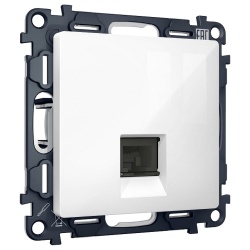 Розетка Ethernet RJ-45 и со шторками, без рамки Ambrella Volt ALFA MA112005 в интернет-магазине "Галерея света"