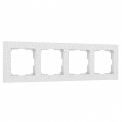 Рамка на 4 поста Werkel Hammer белый W0042401 в интернет-магазине "Галерея света"