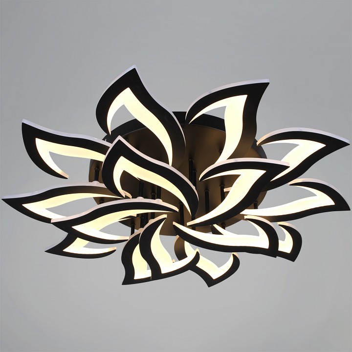 Люстра на штанге  30150-0.3-10+5 BK в интернет-магазине "Галерея света"