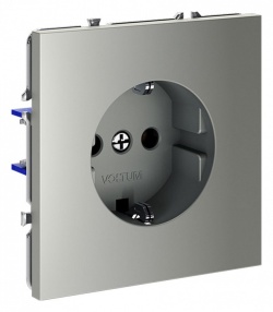 Розетка с заземлением, без рамки Voltum S70 VLS040105 в интернет-магазине "Галерея света"
