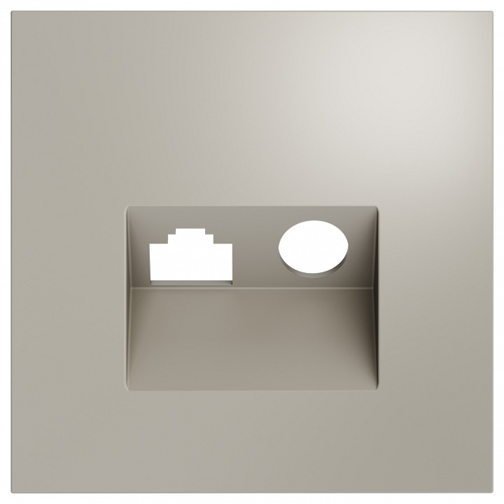 Накладка для ТВ-розетки и RJ-11 или RJ-45 Voltum S70 VLS002703 в интернет-магазине "Галерея света"