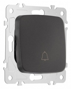 Кнопка звонка без рамки Arte Milano 205 205.36-1.black в интернет-магазине "Галерея света"