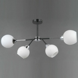 Люстра на штанге ILLUMICO LIBRA IL0715-4CSQ-24 BK CR LIBRA в интернет-магазине "Галерея света"