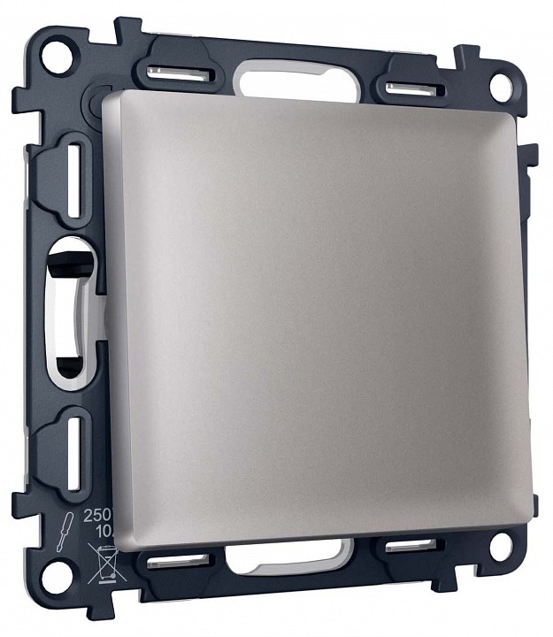 Выключатель двухполюсной самовозвратный без рамки Ambrella Volt MA MA501050 в интернет-магазине "Галерея света"