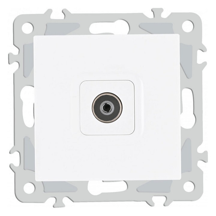 ТВ-розетка без рамки Arte Milano am-206 206.43-1.white в интернет-магазине "Галерея света"