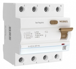 Устройство защитного отключения 3P Werkel Устройства защитного отключения W914P636 в интернет-магазине "Галерея света"