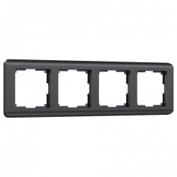 Рамка на 4 поста Werkel Stream (графит) W0042104 в интернет-магазине "Галерея света"