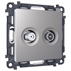 ТВ-розетка и SAT-розетка оконечная без рамки Ambrella Volt ALFA MA513310 в интернет-магазине "Галерея света"