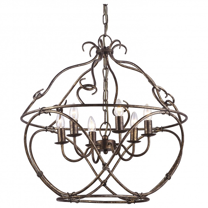 Подвесная люстра Arte Lamp Bellator A8960SP-6GA в интернет-магазине "Галерея света"