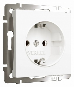 Розетка с заземлением, без рамки Werkel белый матовый W1171061 в интернет-магазине "Галерея света"