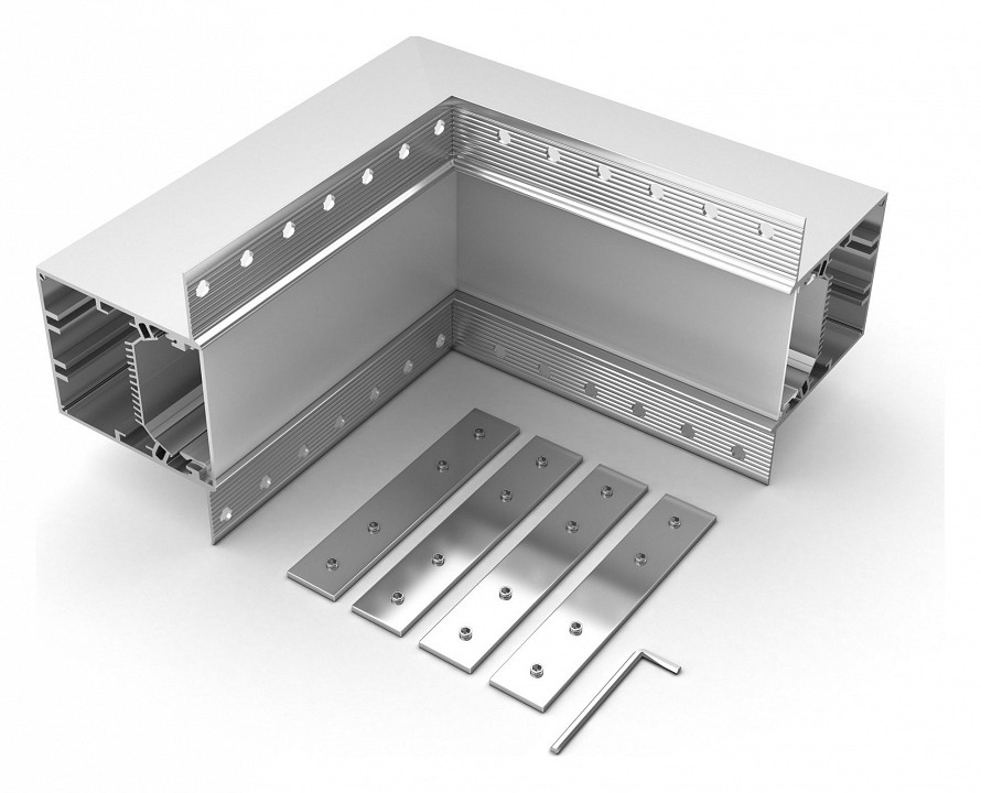 Соединитель угловой L-образный накладной Arlight S-LUX 030130 в интернет-магазине "Галерея света"