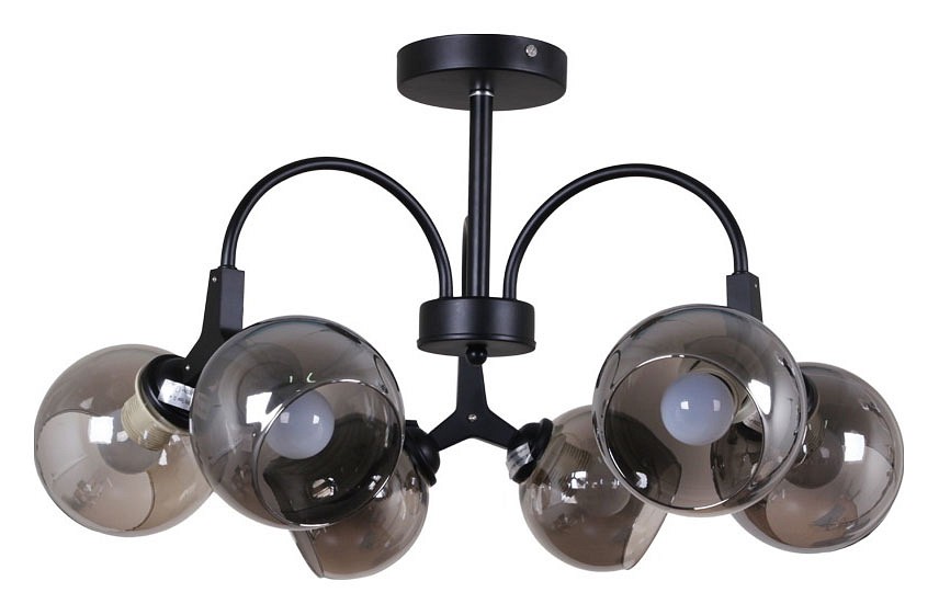 Люстра на штанге 01268-0.3-06 BK+CR в интернет-магазине "Галерея света"