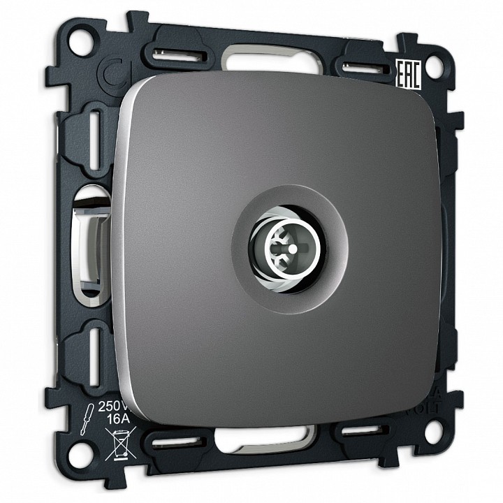 ТВ-розетка оконечная без рамки Ambrella Volt OMEGA MO663005 в интернет-магазине "Галерея света"