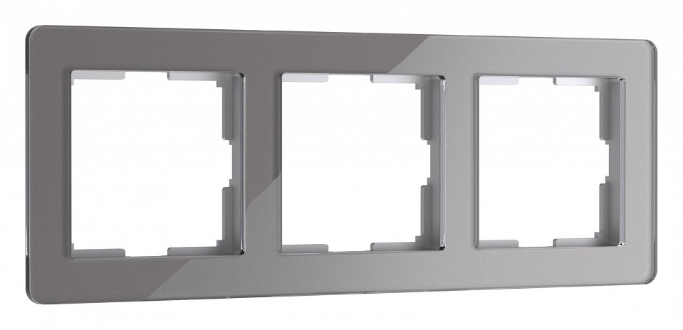 Рамка на 3 поста Werkel Acrylic (графит) W0032704 в интернет-магазине "Галерея света"