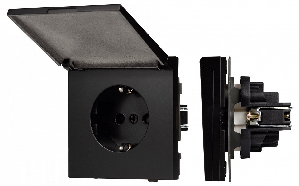 Розетка влагозащищенная с заземлением с крышкой, без рамки Arlight SCT-TENDO 054091 в интернет-магазине "Галерея света"