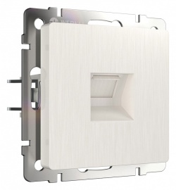 Розетка Ethernet RJ-45 без рамки Werkel перламутровый рифленый W1181013 в интернет-магазине "Галерея света"